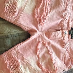 Biker jeans in pink new new new